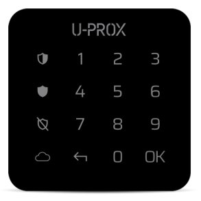 U-Prox Touch Betjenngspanel G1 - Sort