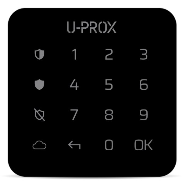 U-Prox Touch Betjenngspanel G1 - Sort
